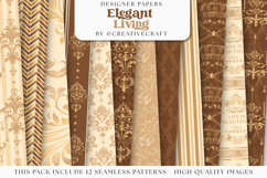 Crown Vintage Seamless Pattern, crown vintage digital papers Product Image 1