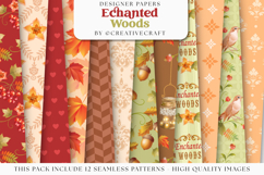 Fall Autumn Seamless Pattern, fall autumn digital papers Product Image 2
