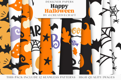 Halloween Seamless Patterns, happy halloween digital papers Product Image 2