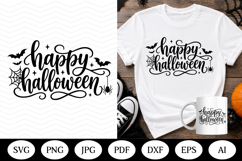 Happy Halloween SVG Design, cut file, cricut silhouette Product Image 1