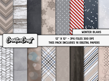 Christmas Digital Papers, scrapbooking backgrounds designs Product Image 2