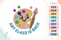 Art Class Back To School Embroidery Design Product Image 1