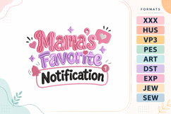 Mama's Favorite Baby Quote Embroidery Design Product Image 1