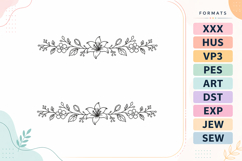 Flower Vine Decorative Embroidery Design Product Image 1