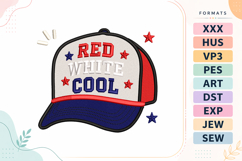Patriotic Cap 4th of July Embroidery Design Product Image 1