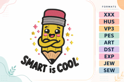 Smart Pencil Back To School Embroidery Design Product Image 1