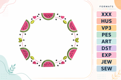 Watermelon Summer Frame Embroidery Design Product Image 1