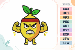 Strong Lemon Summer Embroidery Design Product Image 1