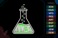 Chemistry Back To School Embroidery Design Product Image 1