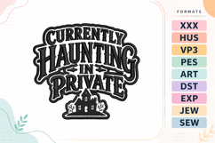 Halloween Haunting Private Embroidery Design Product Image 1