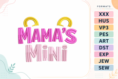 Mama's Mini Baby Quote Embroidery Design Product Image 1