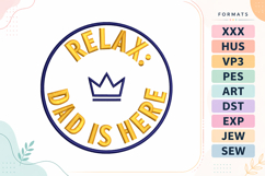 Father’s Day Badge Embroidery Design Product Image 1