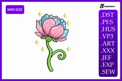 Magic Peony Spring Mini Size Embroidery Design Product Image 1