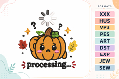 Processing Halloween Mood Embroidery Design Product Image 1