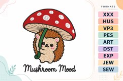 Autumn Mushroom Mood Embroidery Design Product Image 1