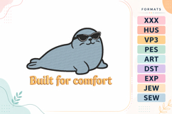 Animal Seal Comfort Embroidery Design Product Image 1