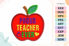 Apple Applique Back To School Embroidery Design Product Image 1
