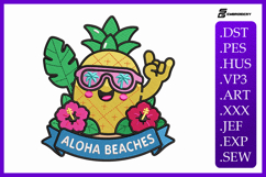 Aloha Beaches Summer Embroidery Design Product Image 1