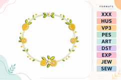 Lemon Summer Frame Embroidery Design Product Image 1