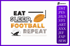 Cute American Football Quote Embroidery Design Product Image 1