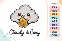 Autumn Cloudy &amp; Cozy Embroidery Design Product Image 1