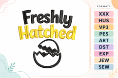 Freshly Hatched Baby Quote Embroidery Design Product Image 1