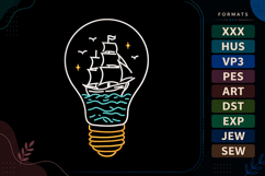 Nautical Ocean Adventure Summer Embroidery Design Product Image 1