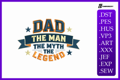Father’s Day Dad Quote Embroidery Design Product Image 1