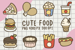 Cute Fast Food Elements PNG Product Image 1