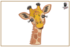 Giraffe | Cute Animal Embroidery Design Product Image 1