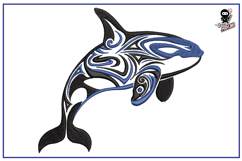 Orca | Tribal Animal Embroidery Design Product Image 1