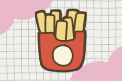 Cute Fast Food Elements PNG Product Image 2