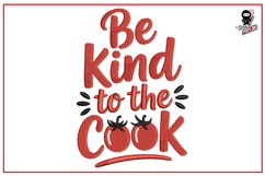 Be Kind To The Cook| Kitchen Embroidery Design Product Image 1