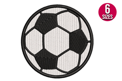 Soccer Ball machine embroidery design - 6 sizes Product Image 1