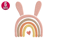 Easter Rainbow machine embroidery design - 6 Sizes Product Image 1