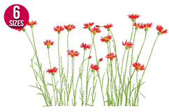 Meadow Flowers, Wildflowers machine embroidery design Product Image 1
