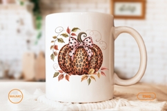 Leopard print pumpkin fall png Product Image 3