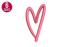 Mini Heart, love machine embroidery design Product Image 1