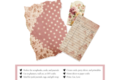 Vintage Wallpaper Junk Journal Pages - Floral Journal Sheets Product Image 2