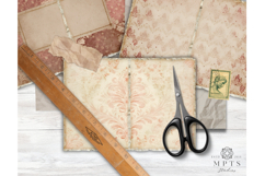 Vintage Wallpaper Junk Journal Pages - Floral Journal Sheets Product Image 6