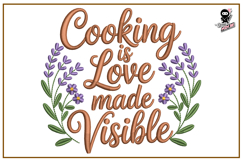 Cooking Quote | Kitchen Embroidery Design Product Image 1