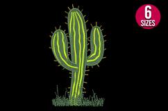 Cactus Plant machine embroidery design - 6 Sizes Product Image 2