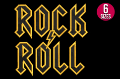 Rock N Roll machine embroidery design Product Image 2