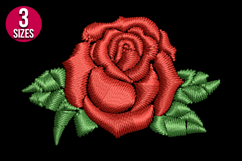 Rose Flower machine embroidery design - 3 sizes Product Image 2