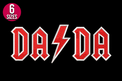 Rock Style DADA Machine Embroidery Design - 6 sizes Product Image 2