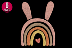 Easter Rainbow machine embroidery design - 6 Sizes Product Image 2