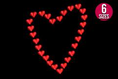 Hearts, love machine embroidery design - 6 sizes Product Image 2