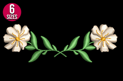 Flower Border machine embroidery design - 6 sizes Product Image 2