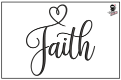 Faith| Christian Lettering Embroidery Design Product Image 1