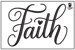 Faith| Christian Lettering Embroidery Design Product Image 1